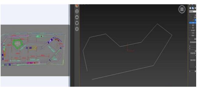 參考平面圖，用線命令畫出頂部大框架