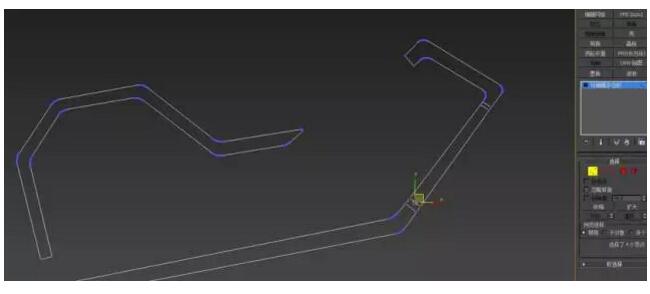 回到頂視圖手動(dòng)調(diào)節(jié)一下點(diǎn)，參考效果圖，調(diào)到合適位置