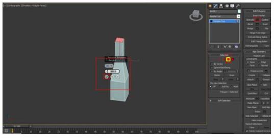 在選擇面進(jìn)行Extrude（擠出）